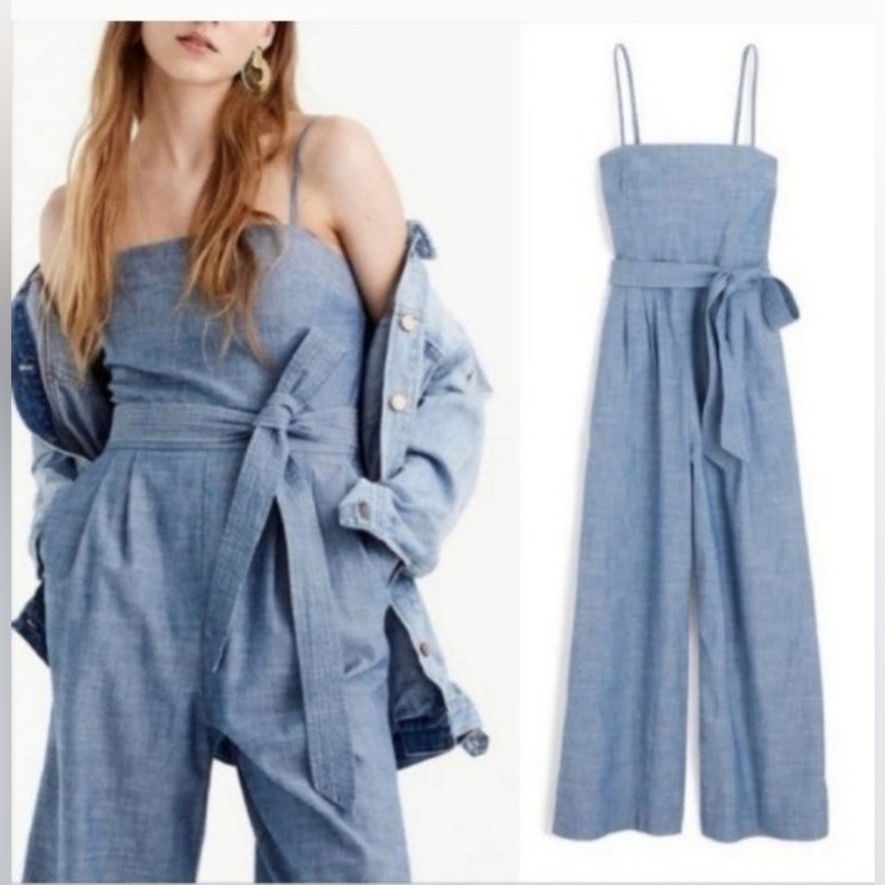 J Crew denim jumpsuit